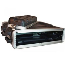 ABS 2u Rack Case | Flight Case - Flight Case per montaggio su rack | Equipment Case | DJ