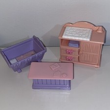 Fisher-Price LOVING FAMILY CASA DELLE BAMBOLE lotto culla/fasciatoio/scatola giocattolo