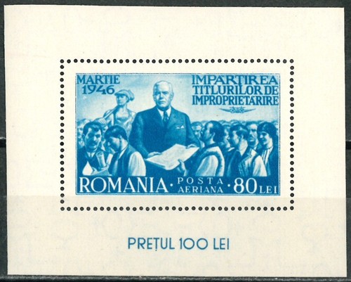 Romania 1946 minifoglio - romania,