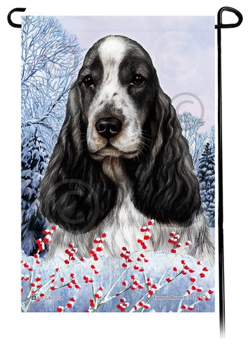 English cocker spaniel winter - cocker,