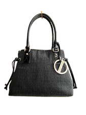 RICHMOND Borsa Nera  a spalla e a mano  - Stampa Monogramma - Elegante