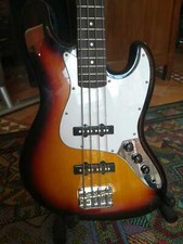 BASSO ELETTRICO 4 CORDE EKO JAZZ BASS SUNBURST CORDE NUOVE FLATWOUND