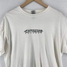 Camicia EXTREME ARCHERY uomo XL Westchester Mamaroneck NY interno arco freccia bianca