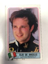 ELIO DE ANGELIS LOTUS FORMULA 1 GRAND PRIX 1984 PANINI PLASTIFICATA OTTIMA