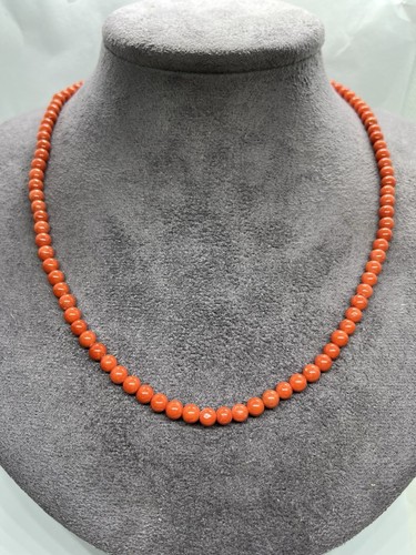 Collana corallo mediterraneo - collana,