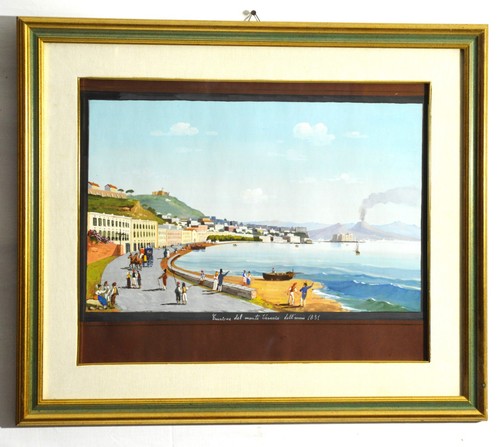 Dipinto gouache eruzione del - dipinto, gouache-