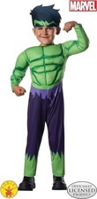 Rubie's Costume Hulk Deluxe x Bambino 1-2 anni Vestito con Muscoli Bimbo Marvel