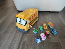 Robocar Poli School Bus Con 8 Personaggi