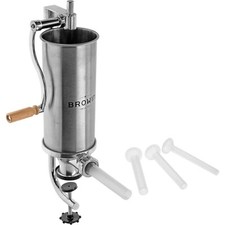 Insaccatrice per Salsicce e Salami 4 kg + Imbuti di 4 Misure - Verticale – INOX