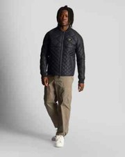 Giubbino Bomber lyle & scott Man 2023 Trapuntato JK1916V BLACK NERO 160 €