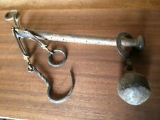 Piccolo Primavera Bilancia Romana Ferro Battuto E Legno XVIII°