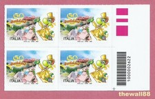 ITALIA 2025 Gardaland 50 Anni   QUARTINA con CODICE A BARRE Bassa Destra