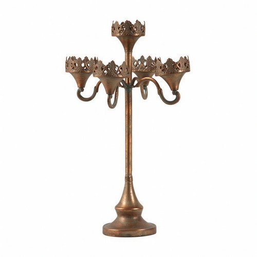 Candelabro bracci dorato - a,