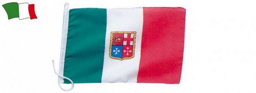 Bandiera italia con stemma - bandiera,