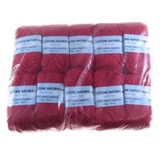 GOMITOLI 100% COTONE ROSSO