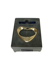 Georg Jensen Henning Koppel cuore placcato oro decorazione natalizia oro bianco 152B