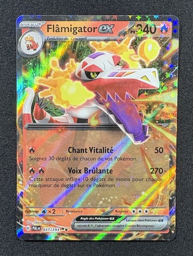 Carte pokémon flâmigator - carte,