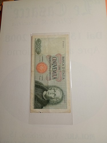 Lire 5000 colombo - lire, carta