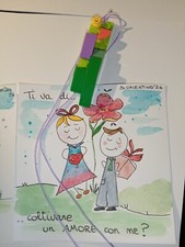 Collana LEGO e biglietto Romantico