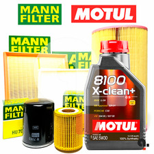 Kit Tagliando BMW Serie 1 F40 116d 118d 120d 4 Filtri Mann + 6LT Olio Motul 5W30