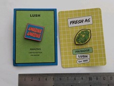 LUSH Enamel Pin Badges X 2