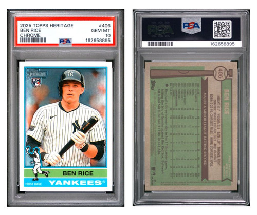 2025 topps heritage ben rice - topps,