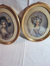 Coppia antiche miniature - coppia,