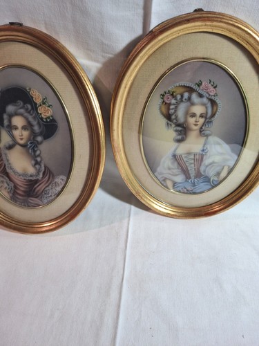 Coppia antiche miniature - antiche,
