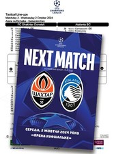 SHAKHTAR Donetsk Ucraina v ATALANTA Italia 2024 CHL FAN 12 pagine + UFFICIALE LU