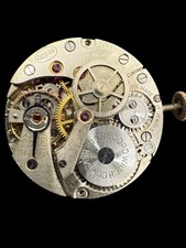 Raro Movimento Record  022-18  watch  17 jewels Completo Di Quadrante E Lancette