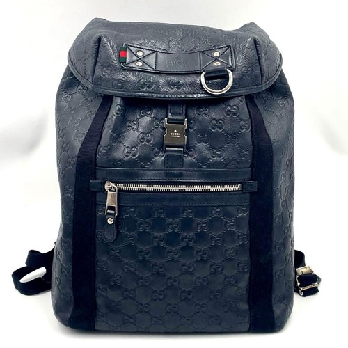 Gucci shima zaino pelle - gg, in