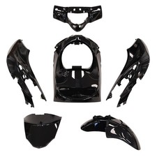 6 fairings POLISHED BLACK for