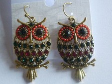 SET ORECCHINI GUFO moda etnica