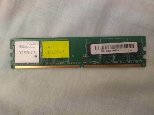 2gb banco memoria ram - 2gb, cl5
