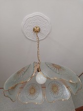 Lampadario Vetro E Ottone