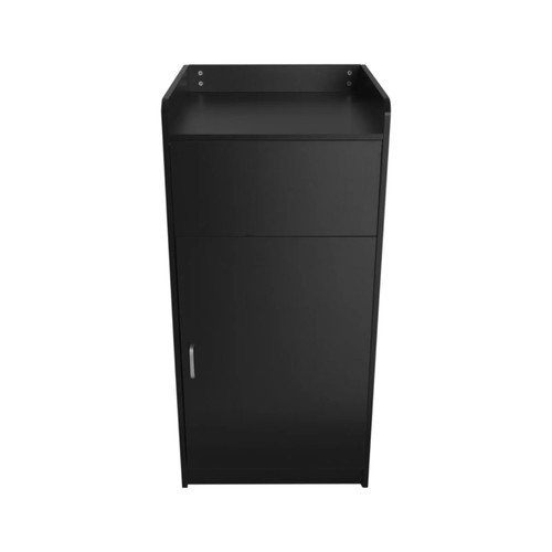 Pattumiera legno nera 100l - pattumiera,