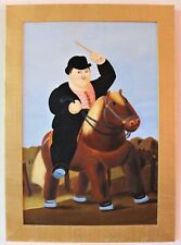 DIPINTO COPIA "UOMO A CAVALLO" DI BOTERO FERNANDO