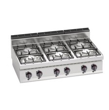 cucina gas 6 fuochi da banco