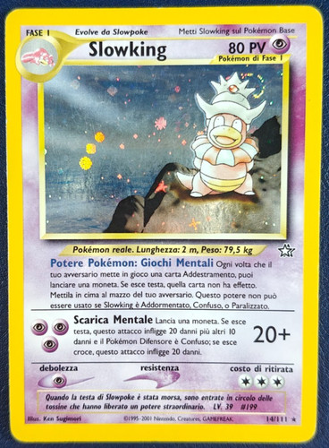Pokemon slowking holo - -, neo