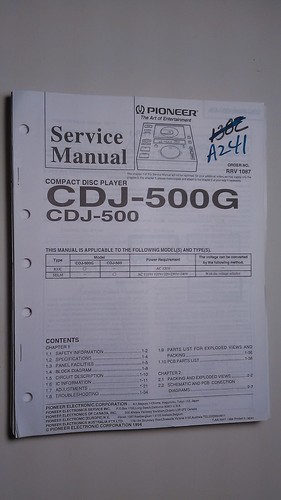 Pioneer cdj 500 manuale - g,