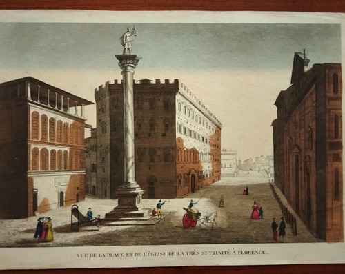 1780 acquaforte vue optique - vue, d'optique