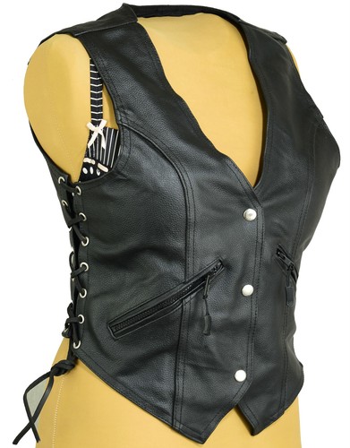 Gilet moto pelle per - in,