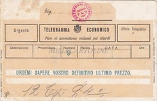 URGENTE TELEGRAMMA ECONOMICO - Urgemi Sapere Vostro Definitivo Ultimo Prezzo