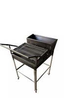 Barbecue Griglia Girevole Acciaio Inox