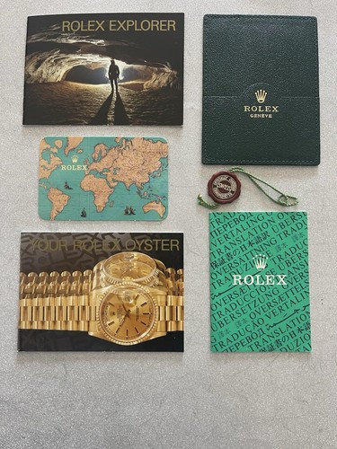 Rolex explorer booklet set - booklet,