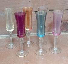 Bicchieri Flute Colorati Anni '60