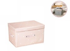 Box Scatola Salvaspazio Portatutto Contenitore Organizer 40x30x25cm Rosa dfh