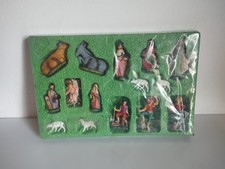 15 Personaggi presepe in celluloide anni '70  in scatola blisterata