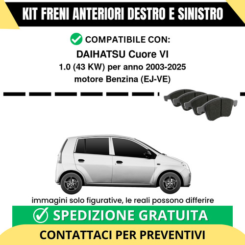 Pastiglie freno anteriori per - anteriori,