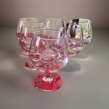 Bicchieri Cognac Anni 60 Marca Martell 1715 